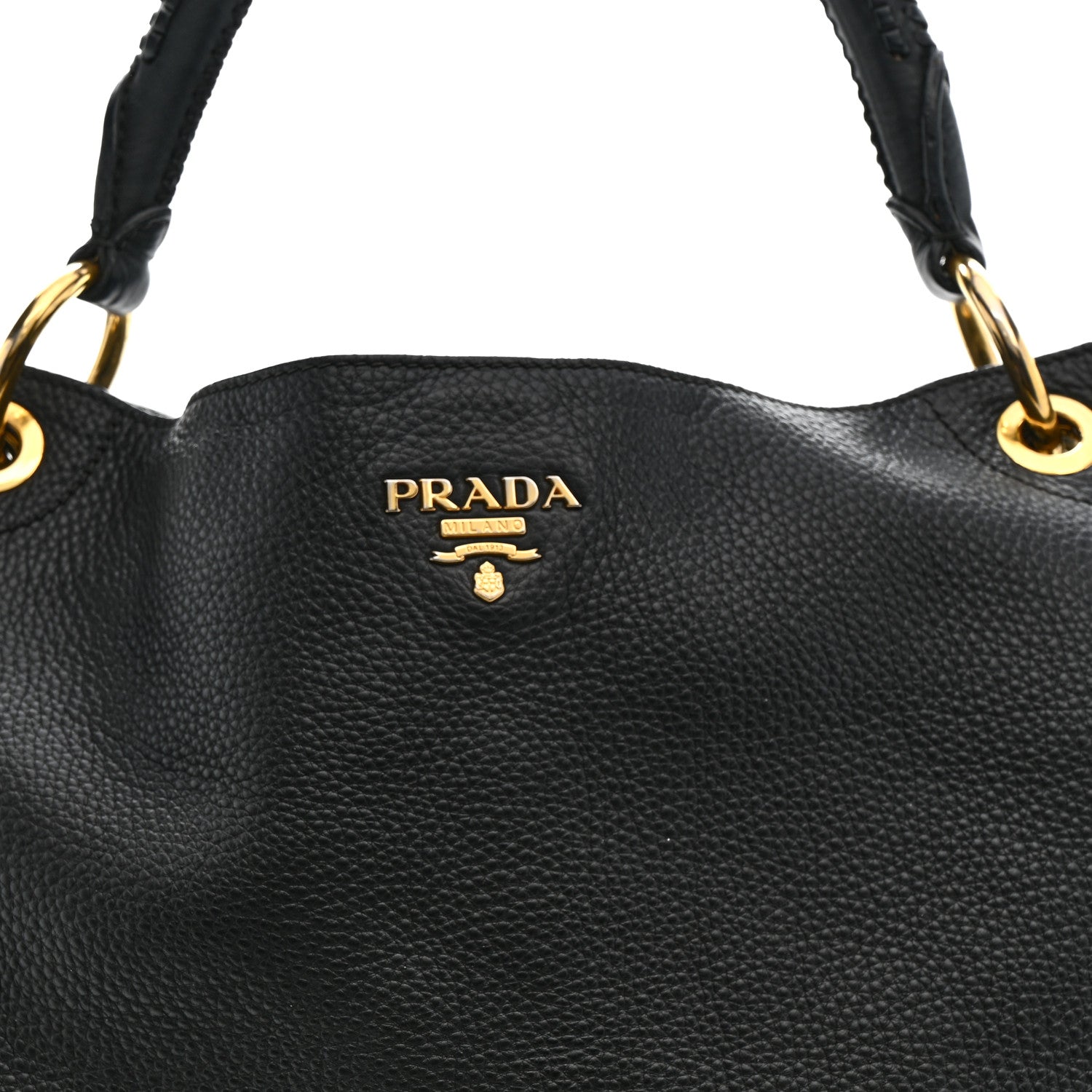 Prada Vitello Daino Hobo Black 8 of 14