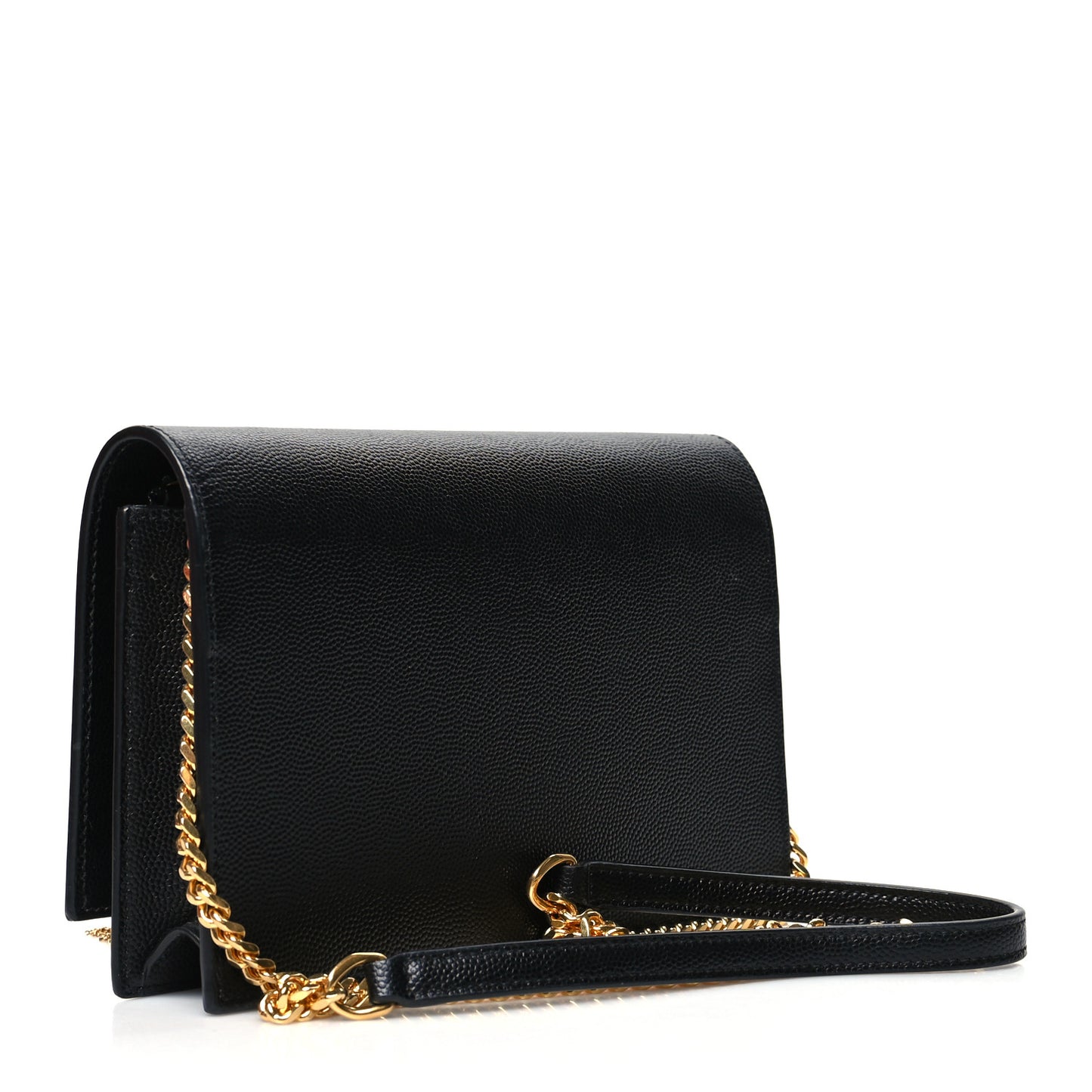 Grain De Poudre Classic Monogram Kate Tassel Chain Wallet Black