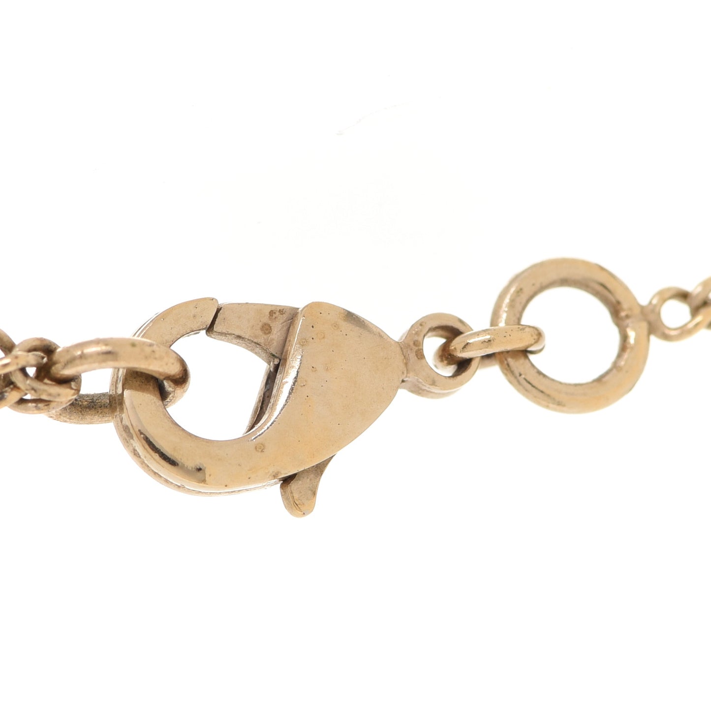 Pearl CC Drop Necklace Gold