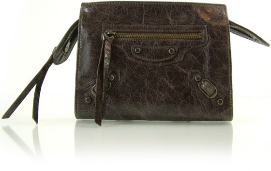 Agneau Portfeuille Mini Wallet Brown