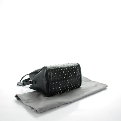 Alexander McQueen Calfskin Small Studded Padlock Zip Around Tote Black 4 of 7