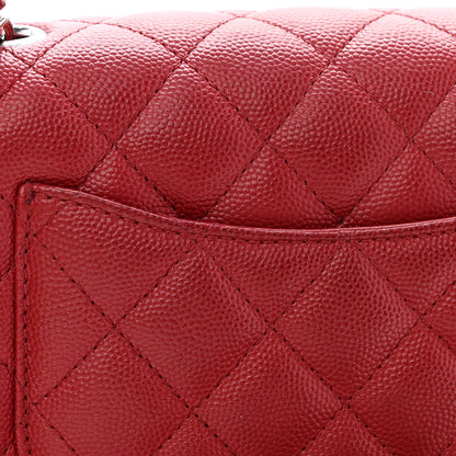 Chanel Caviar Quilted Mini Rectangular Flap Red 11 of 12