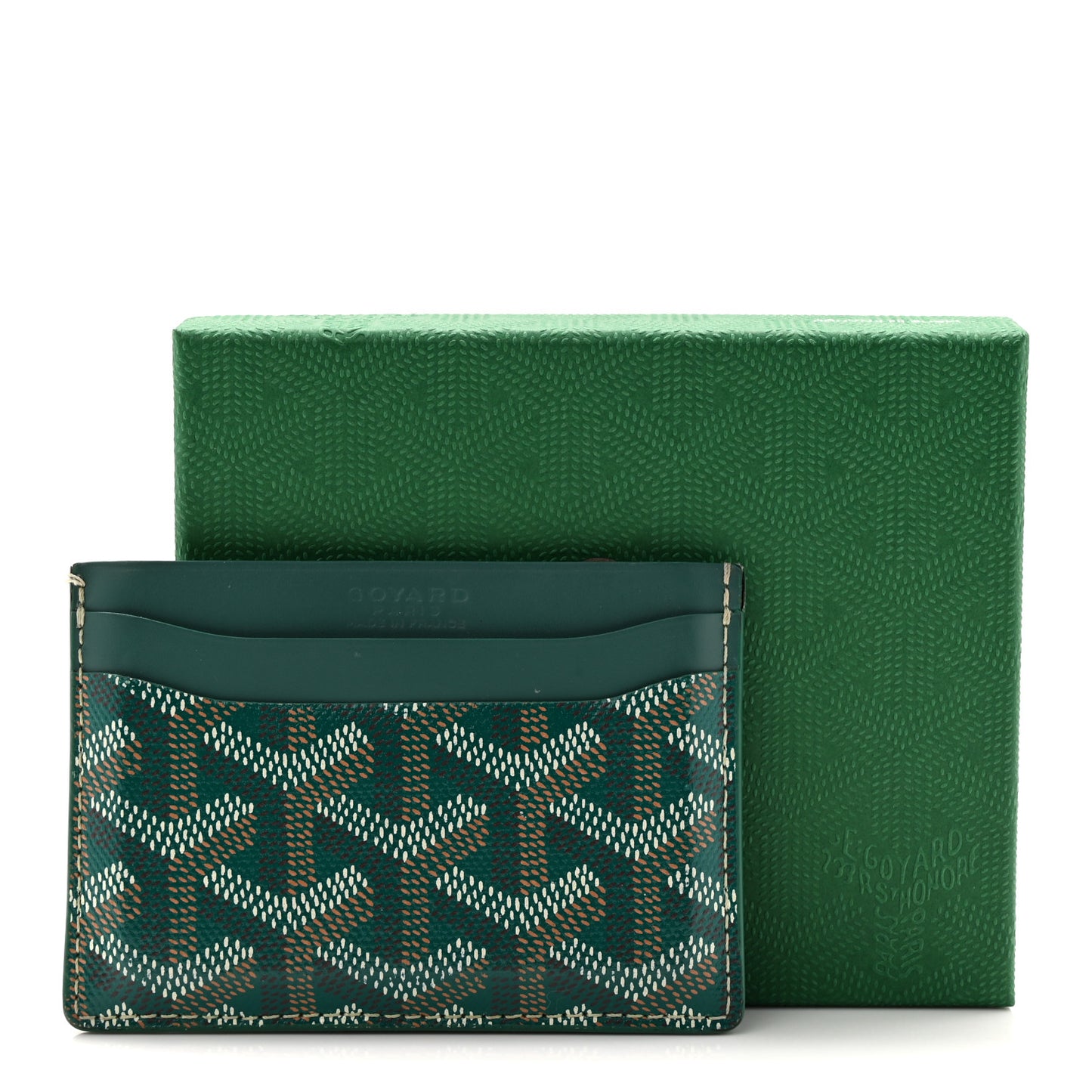Goyardine Saint Sulpice Card Holder Green