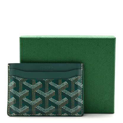 Goyard Goyardine Saint Sulpice Card Holder Green 7 of 7