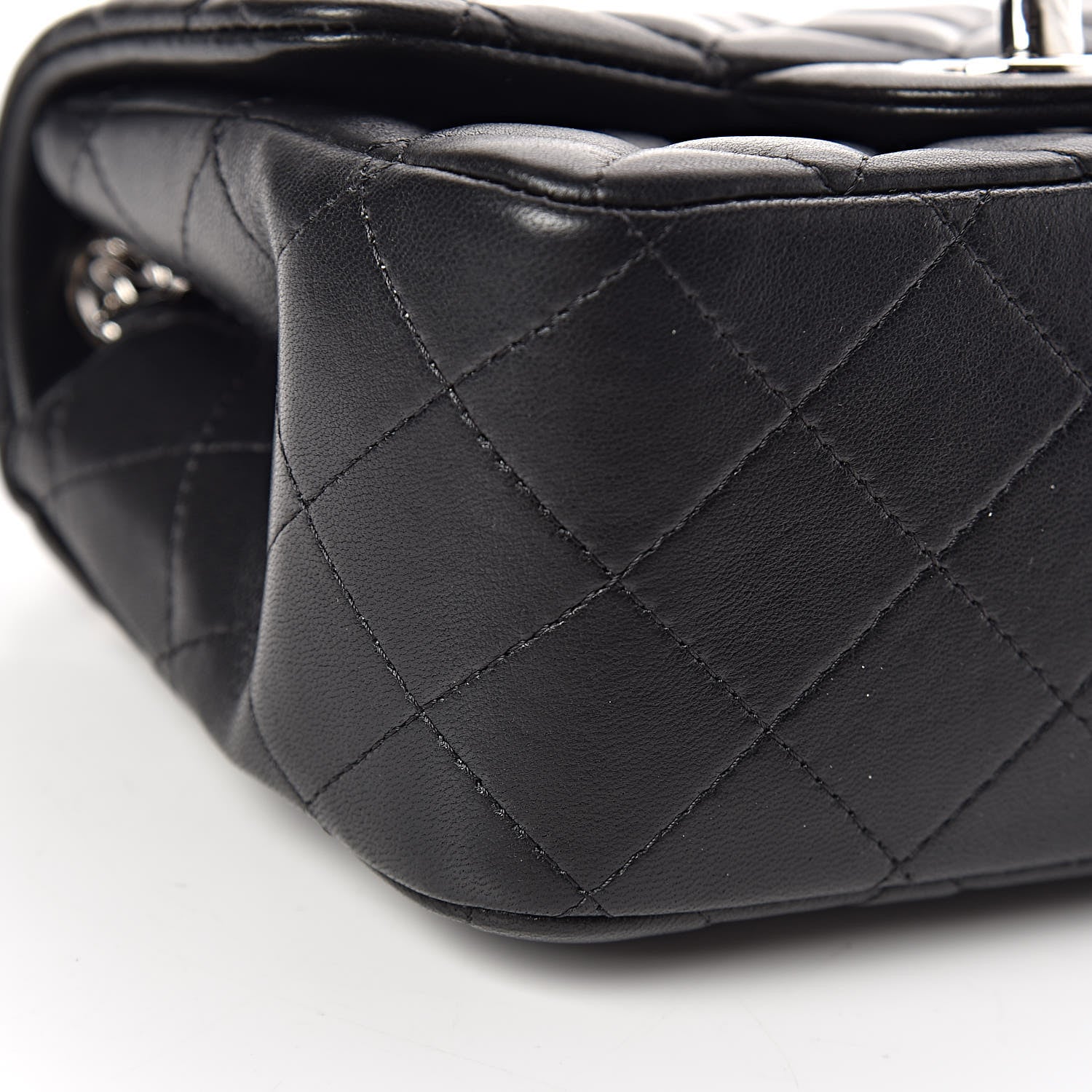 Chanel Lambskin Quilted Mini Square Flap Black 5 of 11