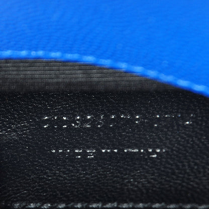 Saint Laurent Textured Calfskin Classic Monogram Clutch Royal Blue 8 of 8