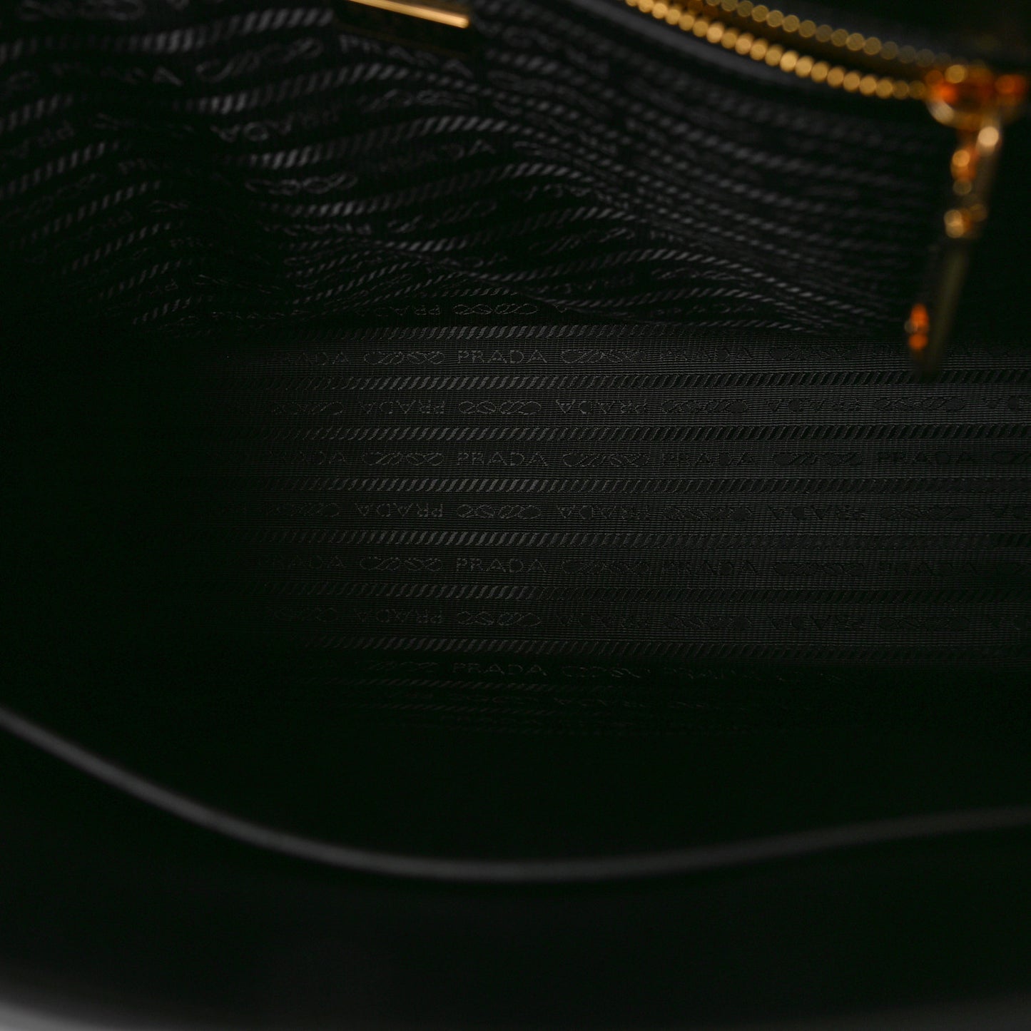 Saffiano Lux Logo Embossed Large Shoulder Tote Handbag Black