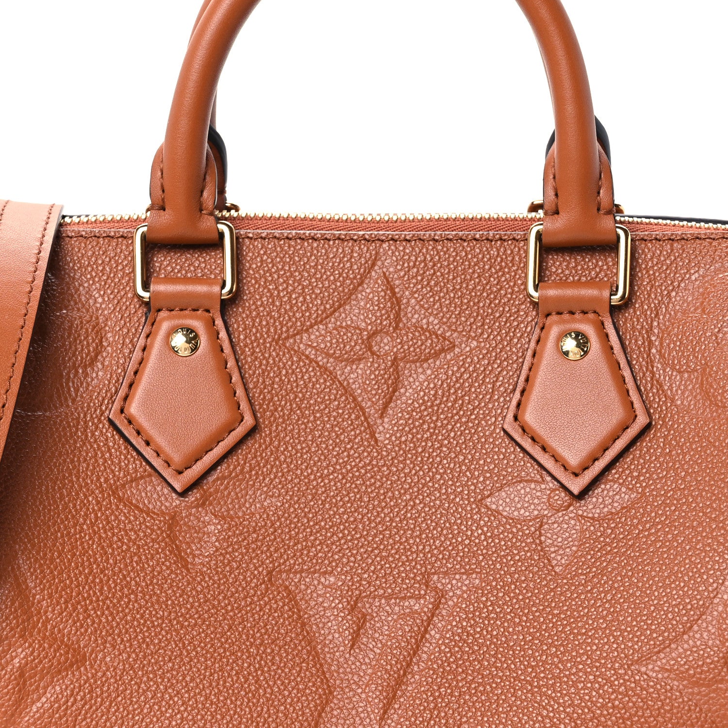 Louis Vuitton Empreinte Monogram Giant Speedy Bandouliere 25 Cognac 8 of 10