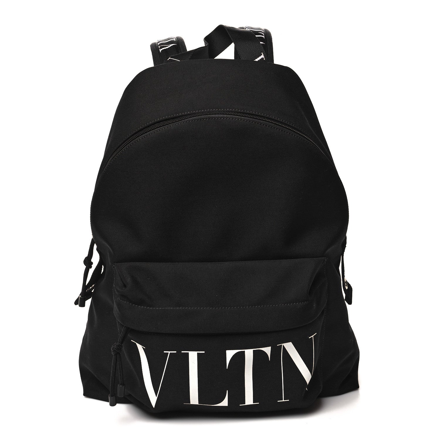 Valentino Garavani Nylon VLTN Logo Patch Backpack Black 1 of 9