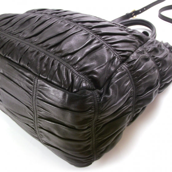 Prada Lambskin Dressy Gaufre Tote 6 of 10