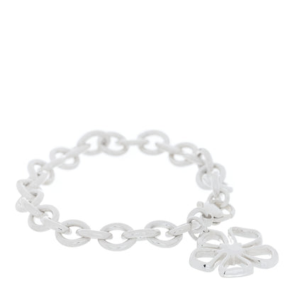 Tiffany Sterling Silver Flower Charm Bracelet 1 of 3