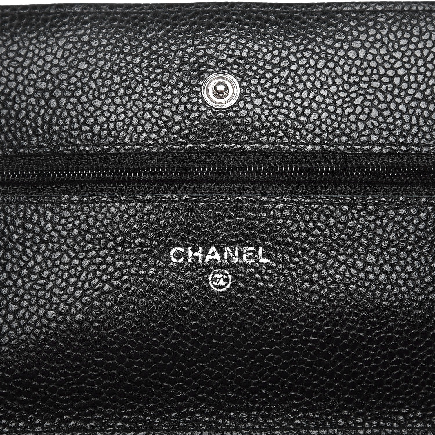 Chanel Caviar Quilted Wallet On Chain WOC Black 6 of 10