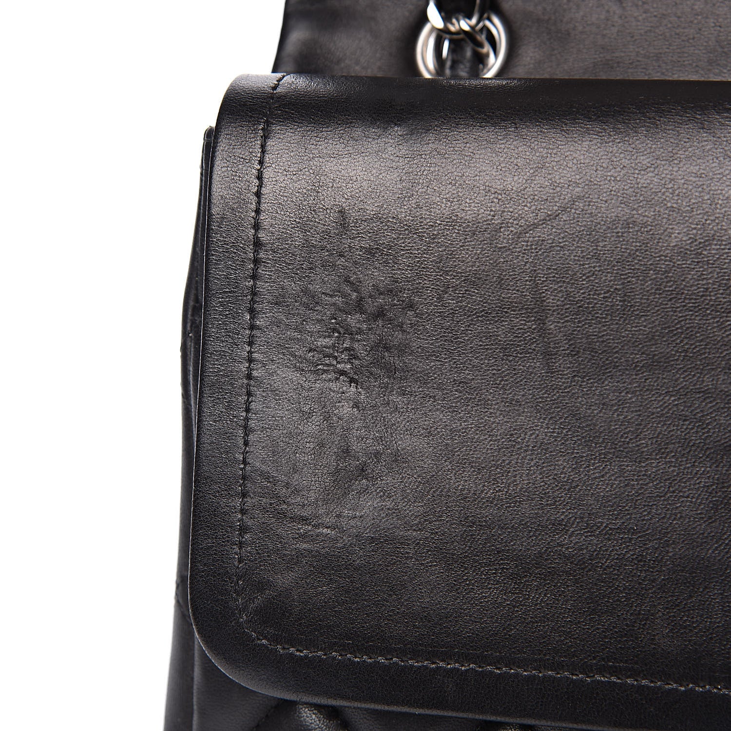 Chanel Lambskin Quilted Maxi Double Flap Black 16 of 20