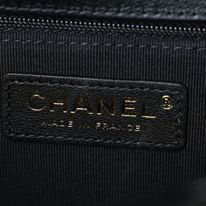 Chanel Patent Quilted Large School Memory Top Handle Flap Black Black 5 of 9