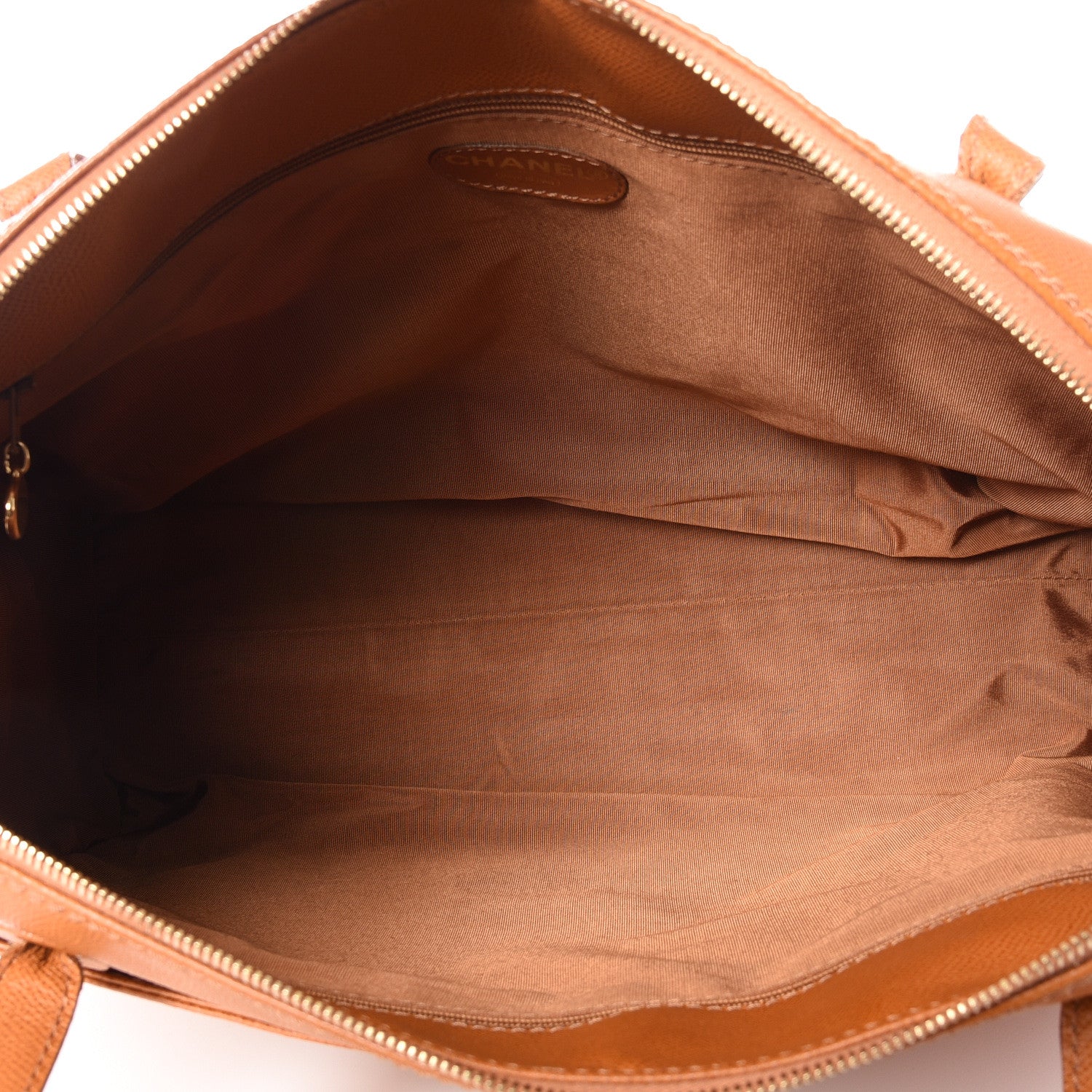 Chanel Grained Calfskin Duffle Bag Beige 4 of 14