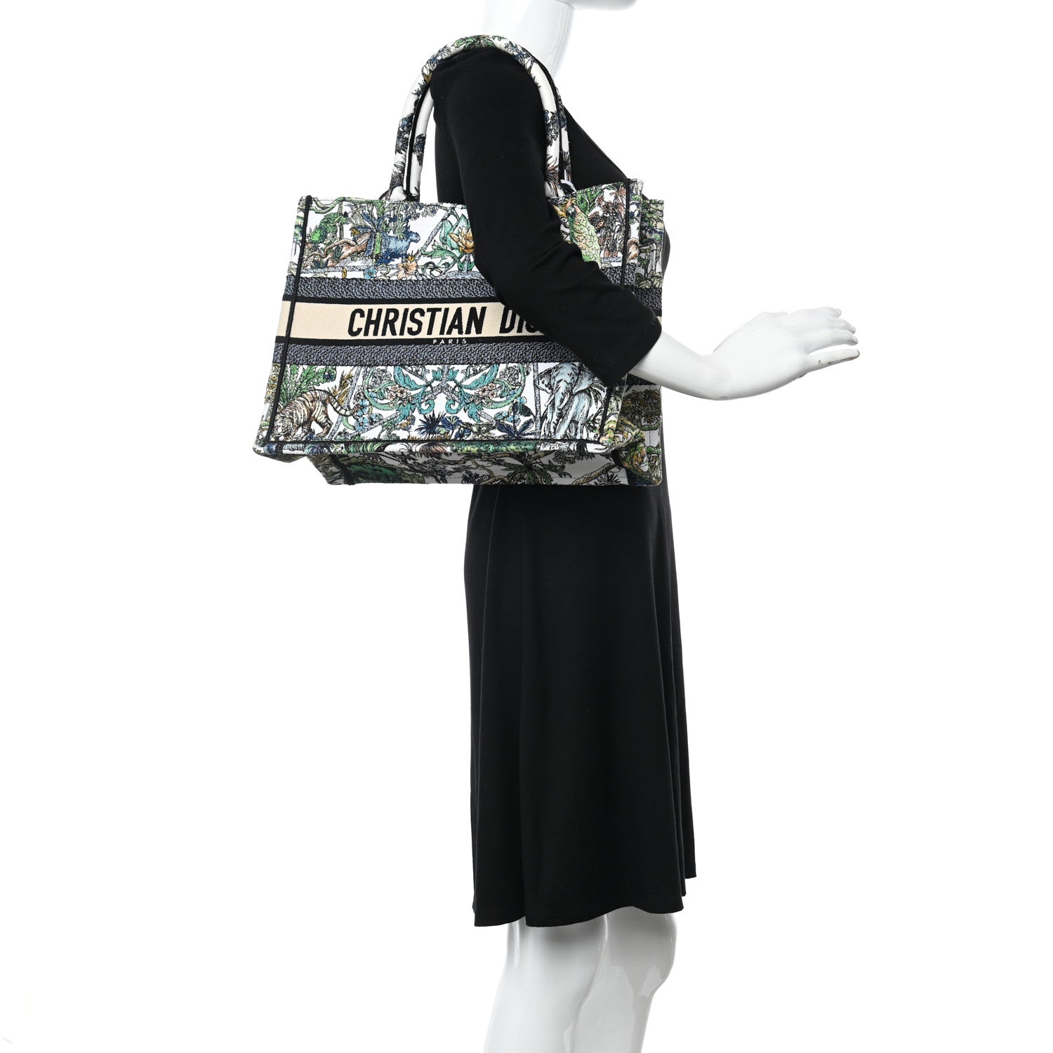 Christian Dior Canvas Embroidered Medium Etoile de Voyage Book Tote Multicolor 2 of 10