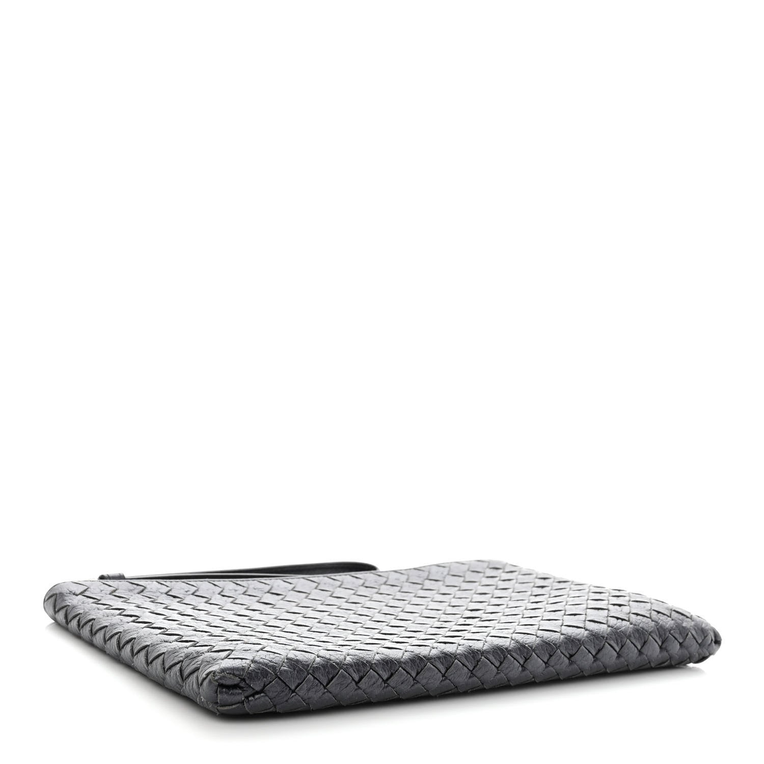 Bottega Veneta Cervo Intrecciato Wristlet Zip Pouch Black 4 of 7