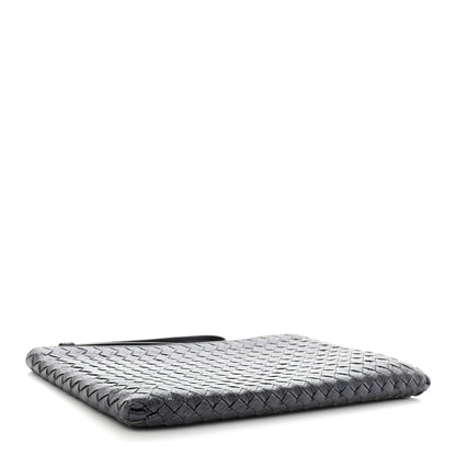 Bottega Veneta Cervo Intrecciato Wristlet Zip Pouch Black 4 of 7