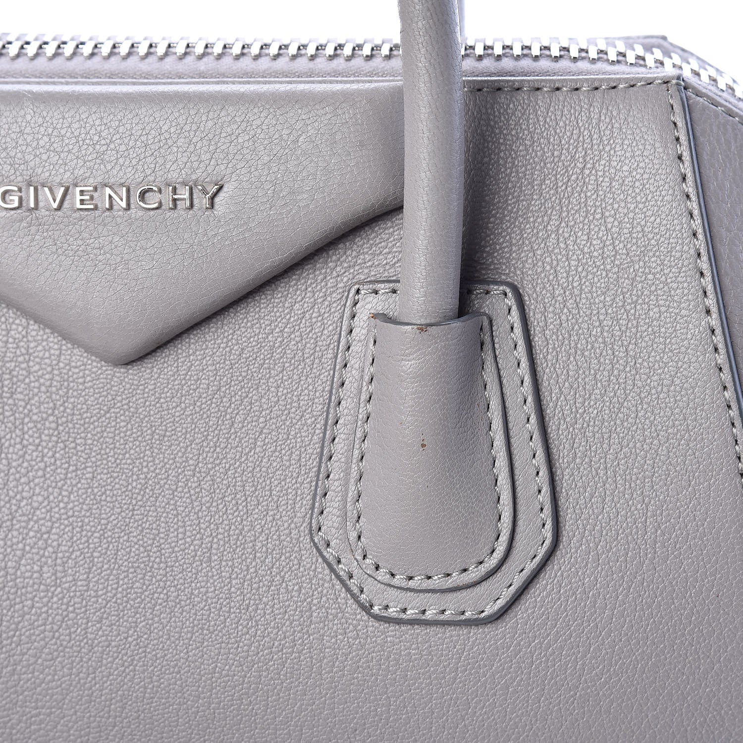 Givenchy Sugar Goatskin Small Antigona Pearl Grey 9 of 13