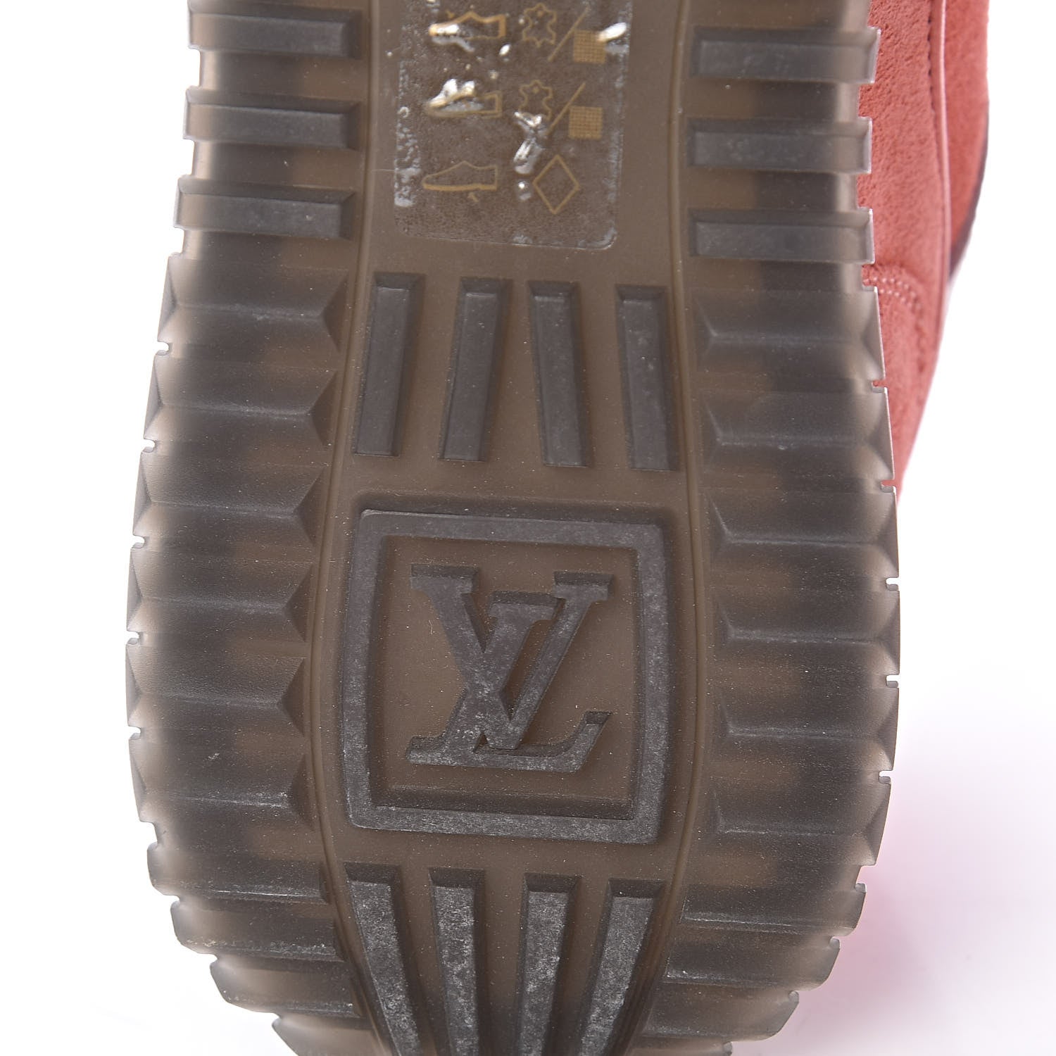 Louis Vuitton Nubuck Suede Run Away Sneakers 36 Pink 6 of 7