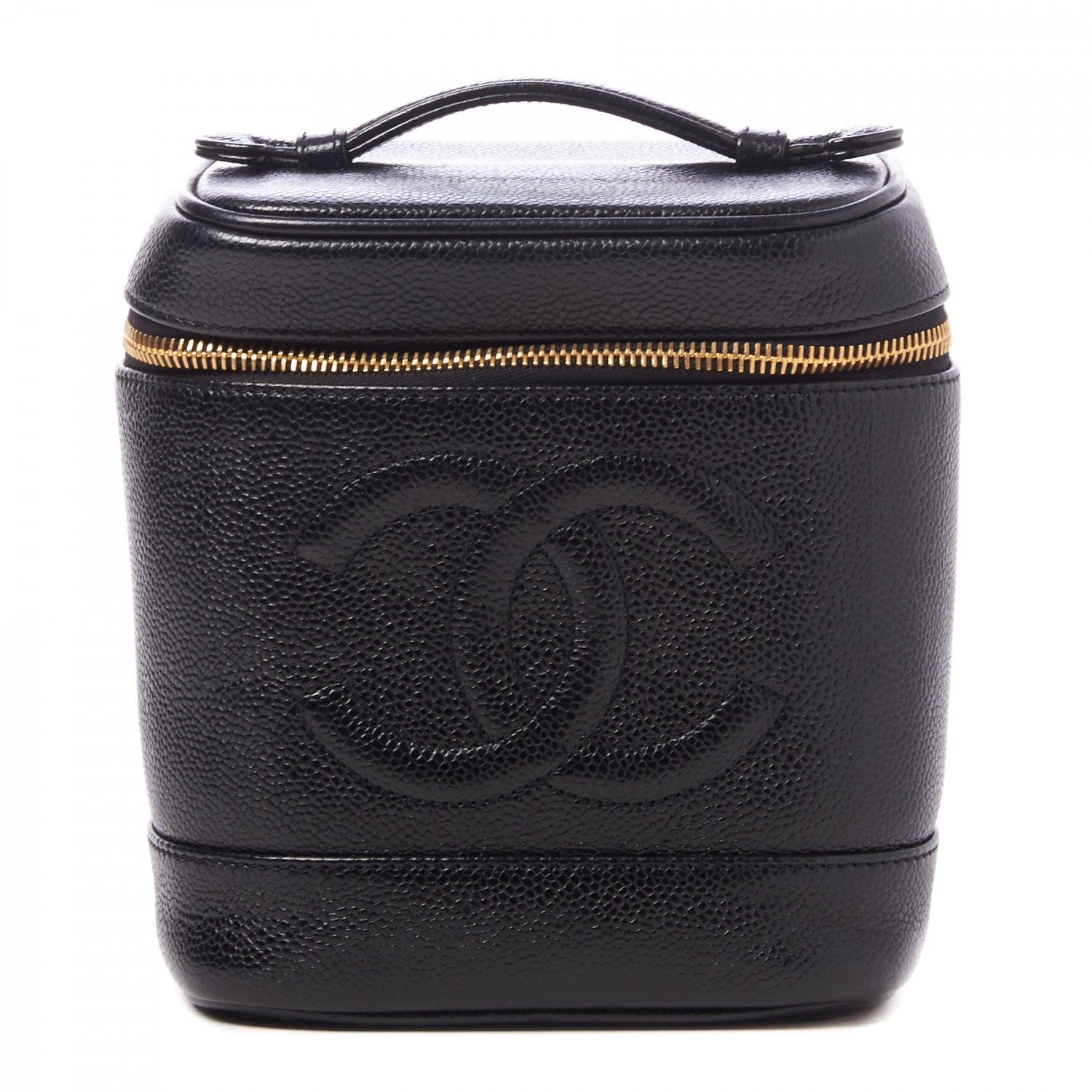 Chanel Caviar Vanity Cosmetic Case Black 1 of 9