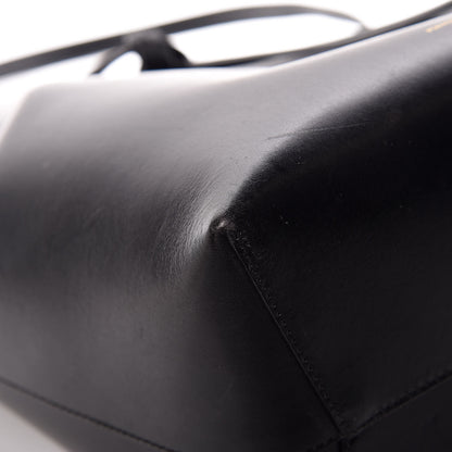 Mansur Gavriel Vegetable Tanned Calfskin Bucket Bag Black Royal 10 of 13