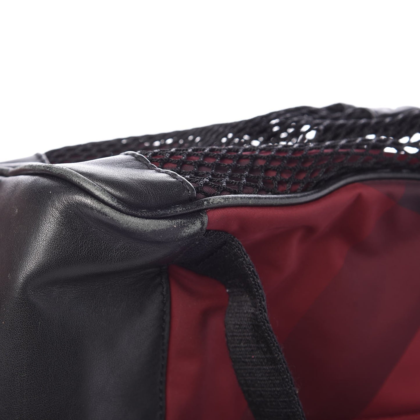Nylon Supernova Check Backpack Red