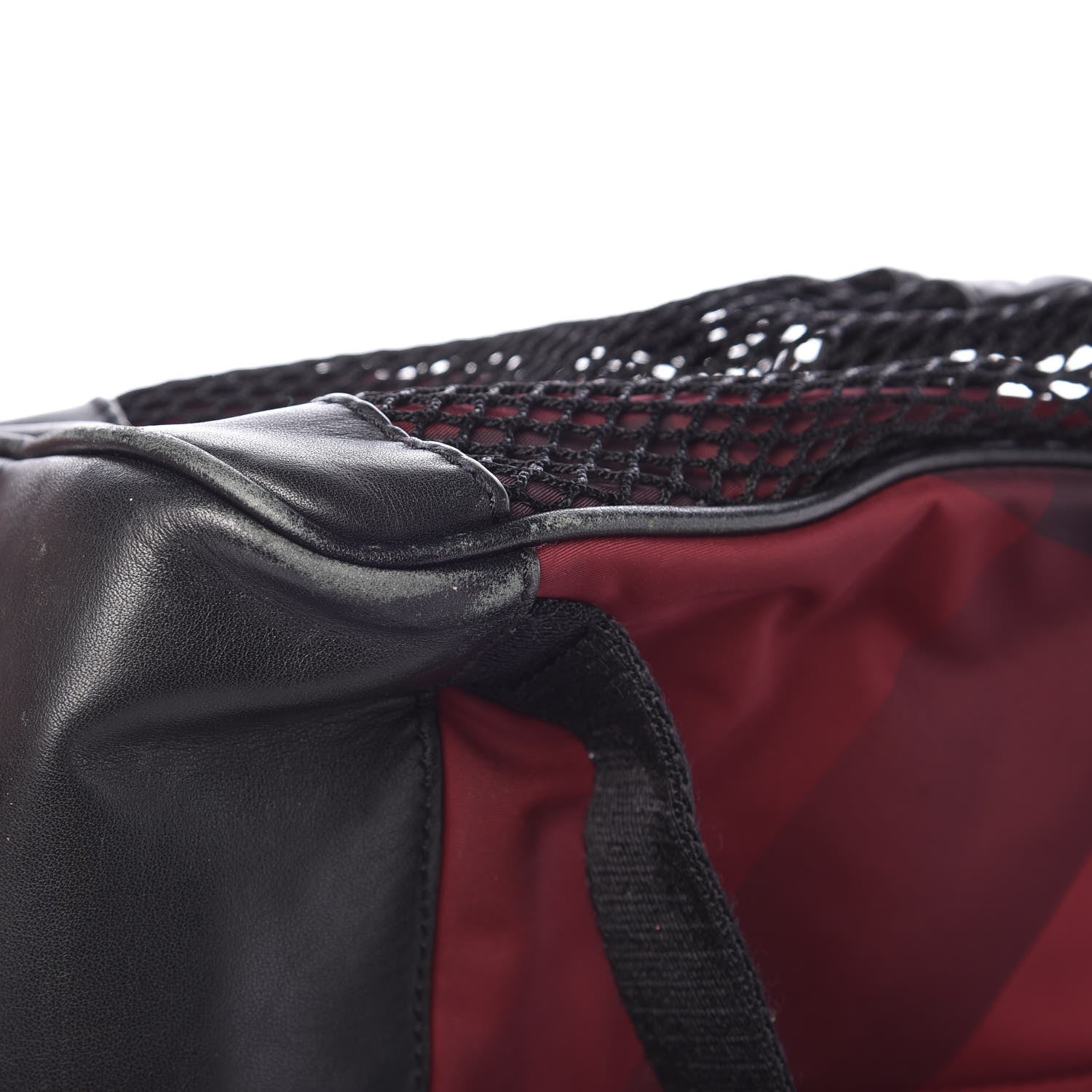 Burberry Nylon Supernova Check Backpack Red 15 of 16