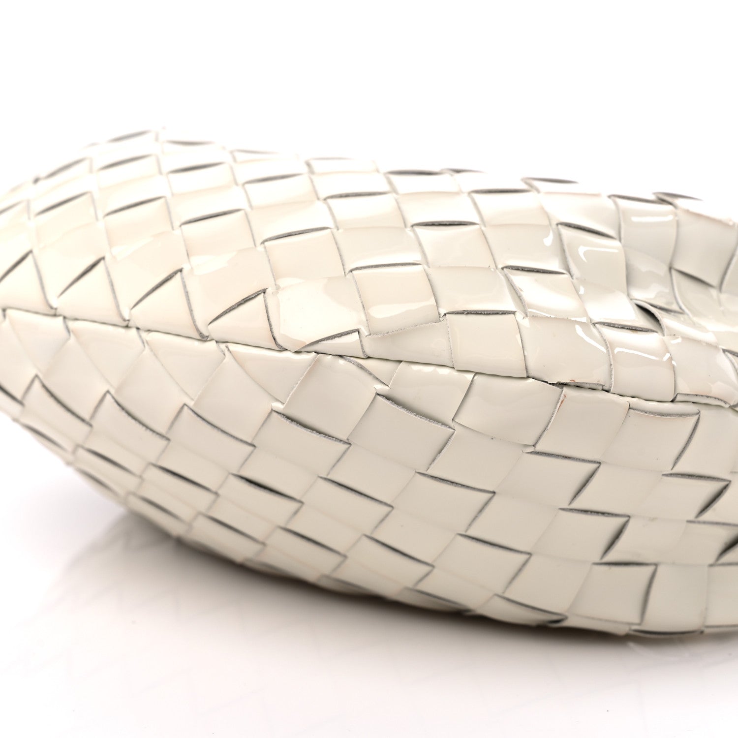 Bottega Veneta Patent Nappa Intrecciato Mini Jodie White 8 of 12