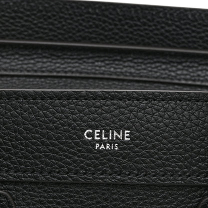 Celine Drummed Calfskin Nano Luggage Black 6 of 11