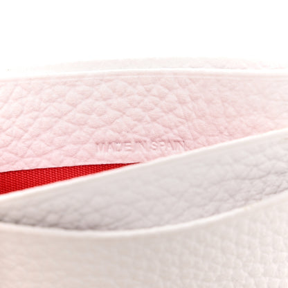 Christian Louboutin Calfskin Card Holder White Fluo Orange 7 of 8
