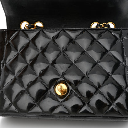 Chanel Patent Quilted Small Single Flap Black 15 of 18