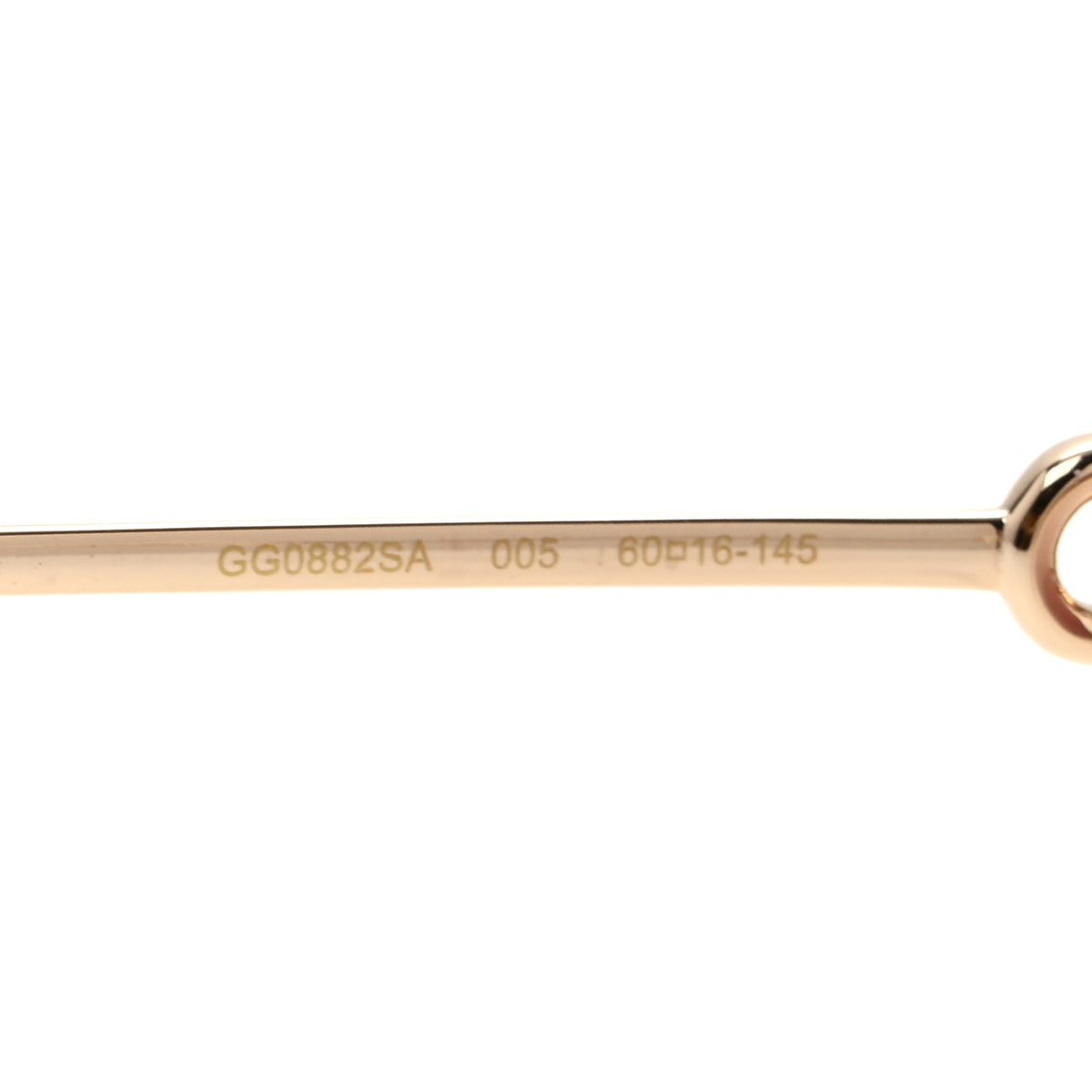 Gucci Metal Horsebit Square Sunglasses GG0882SA Gold 6 of 8