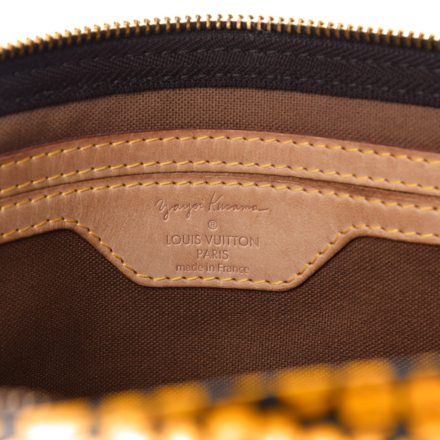 Monogram Kusama Town Speedy 30 Yellow