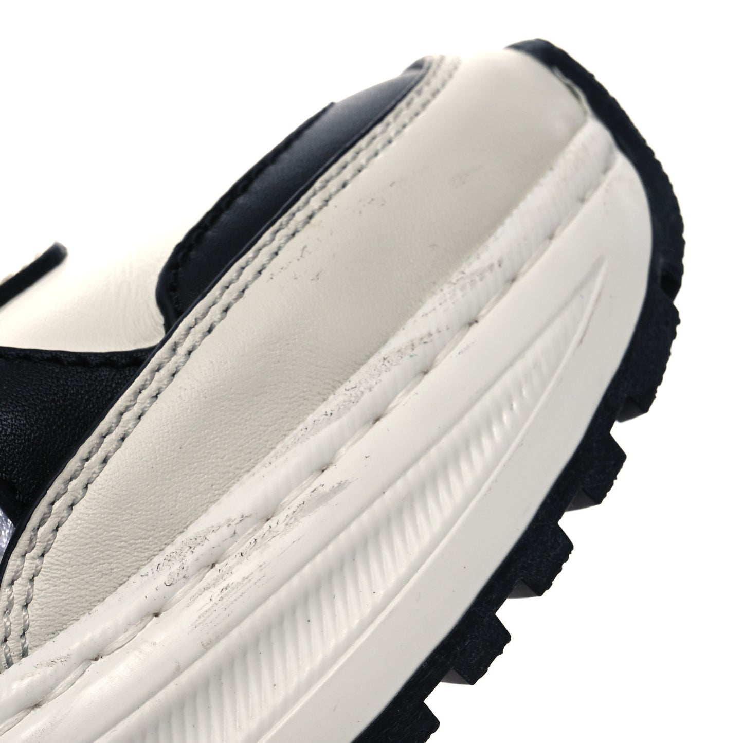 Calfskin Technical Mesh Speedster Sneakers 40 White Black Green