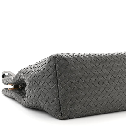 Bottega Veneta Nappa Intrecciato Medium Garda Bag Light Grey 9 of 12