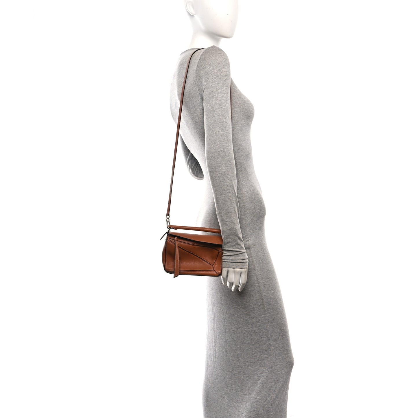 Calfskin Mini Puzzle Bag Tan