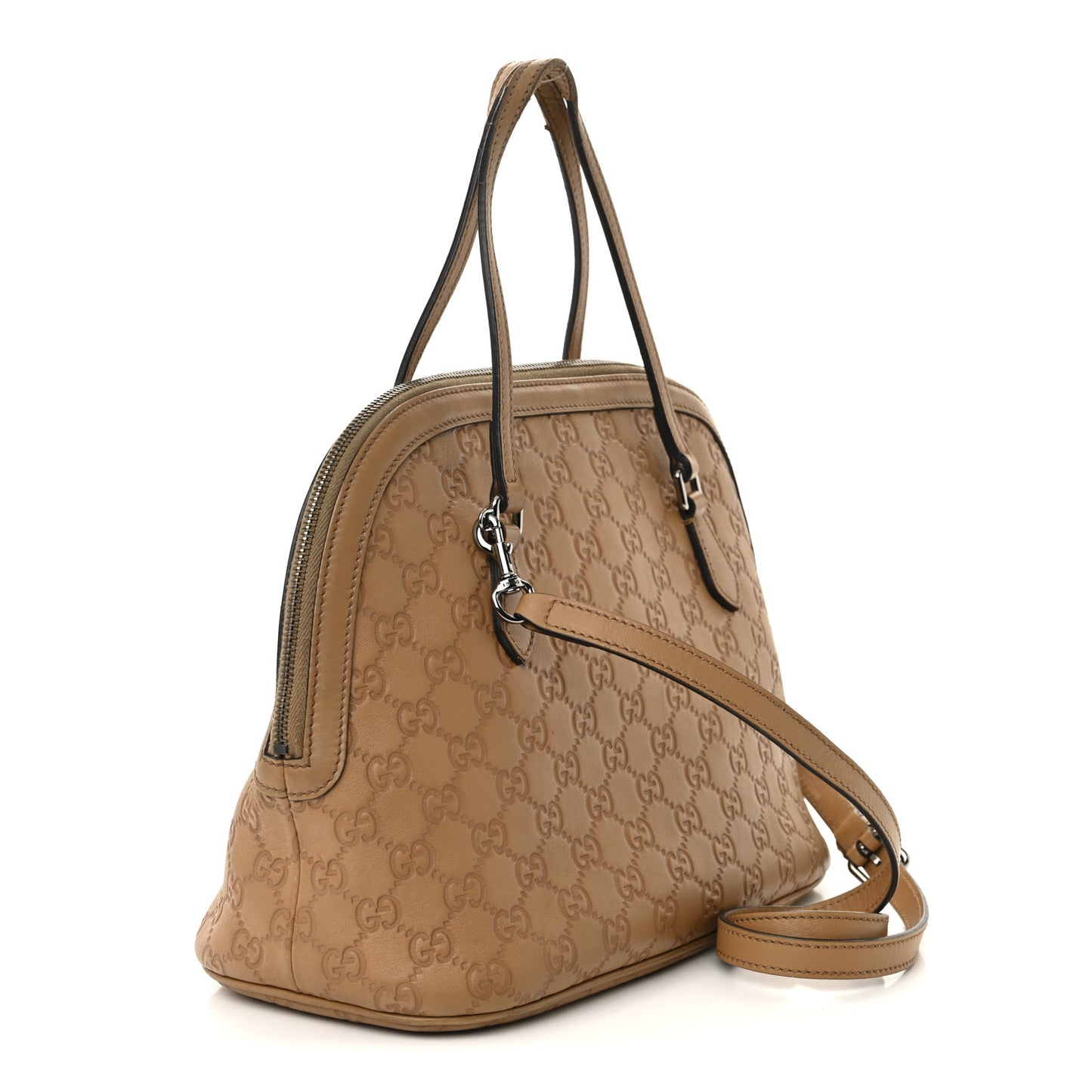 Guccissima Medium Dome Bag Beige