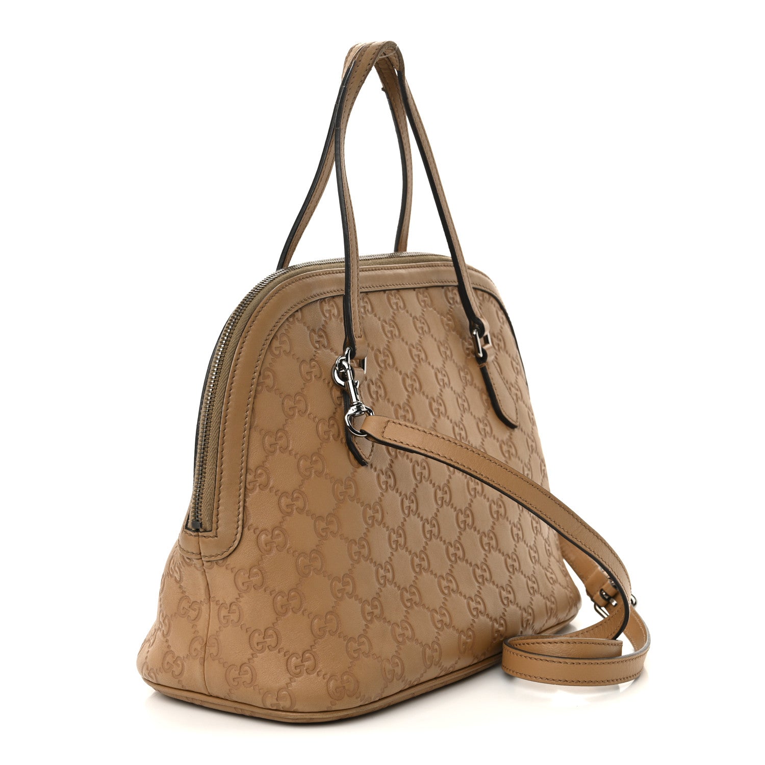 Gucci Guccissima Medium Dome Bag Beige 3 of 15