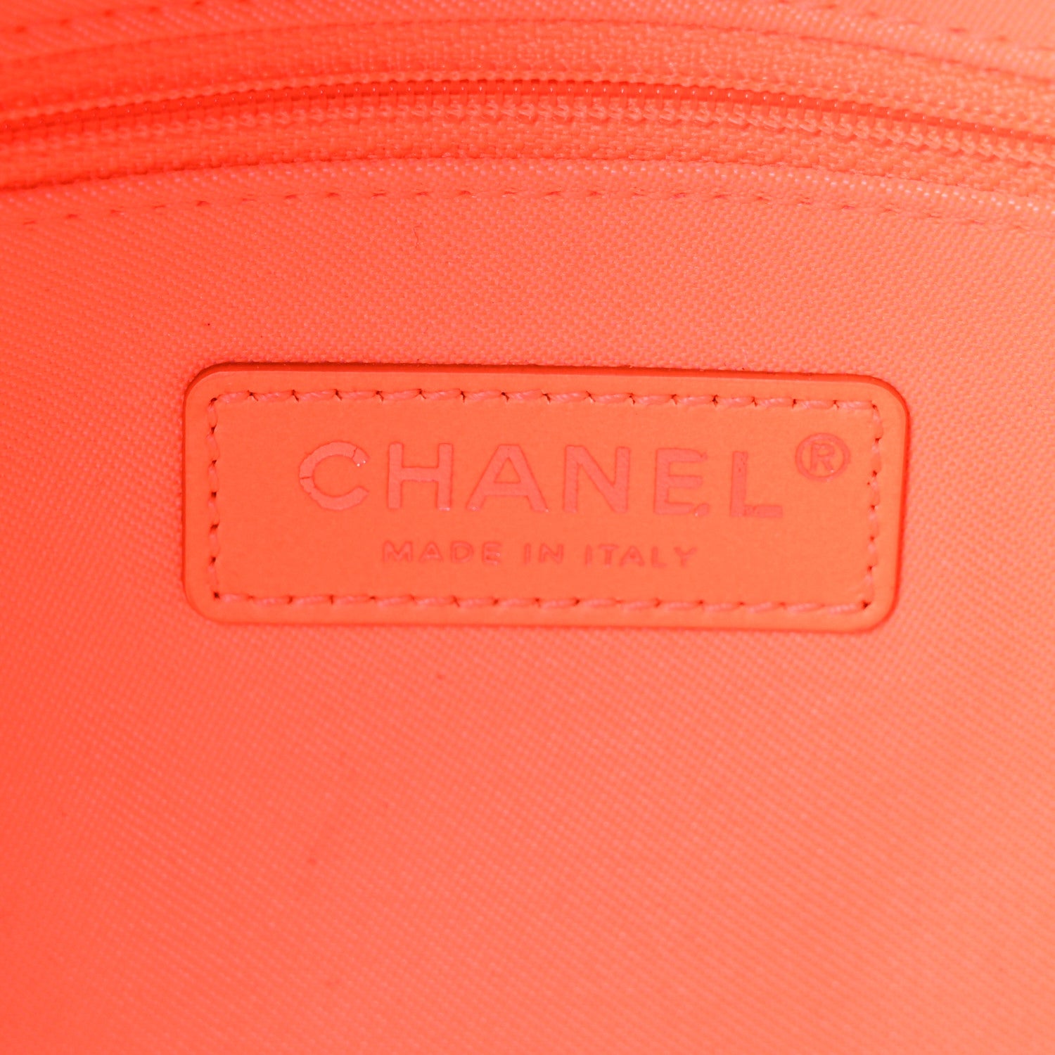 Chanel Mixed Fibers Small Deauville Tote Blue Orange 1814168