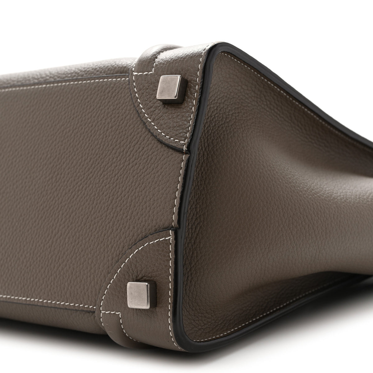 Drummed Calfskin Micro Luggage Souris