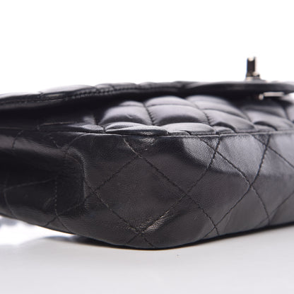 Chanel Lambskin Quilted East West Flap Black 9 of 10