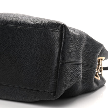 Gucci Pebbled Calfskin Medium Soho Chain Shoulder Bag Black 9 of 9
