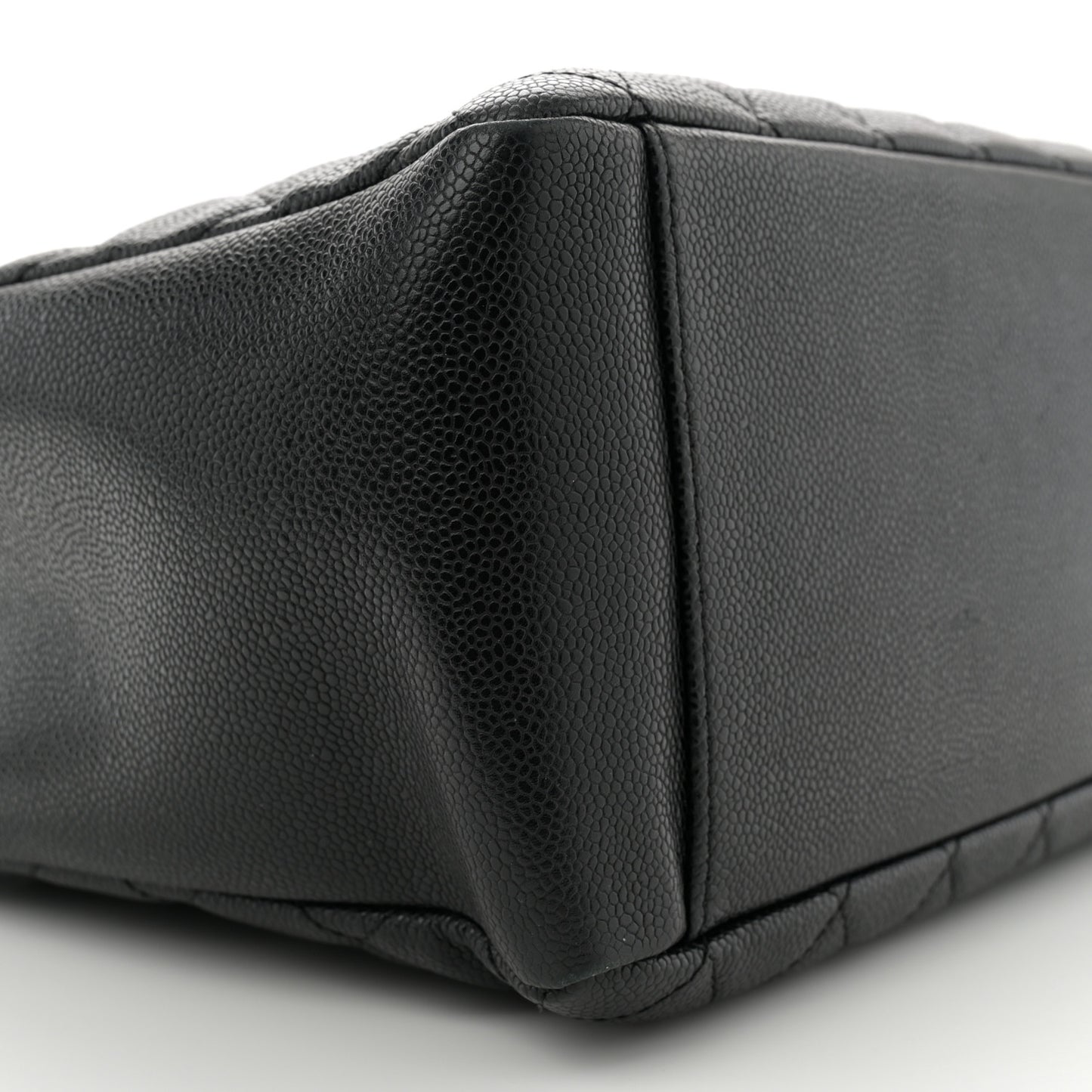 Caviar Quilted Grand Shopping Tote GST Black