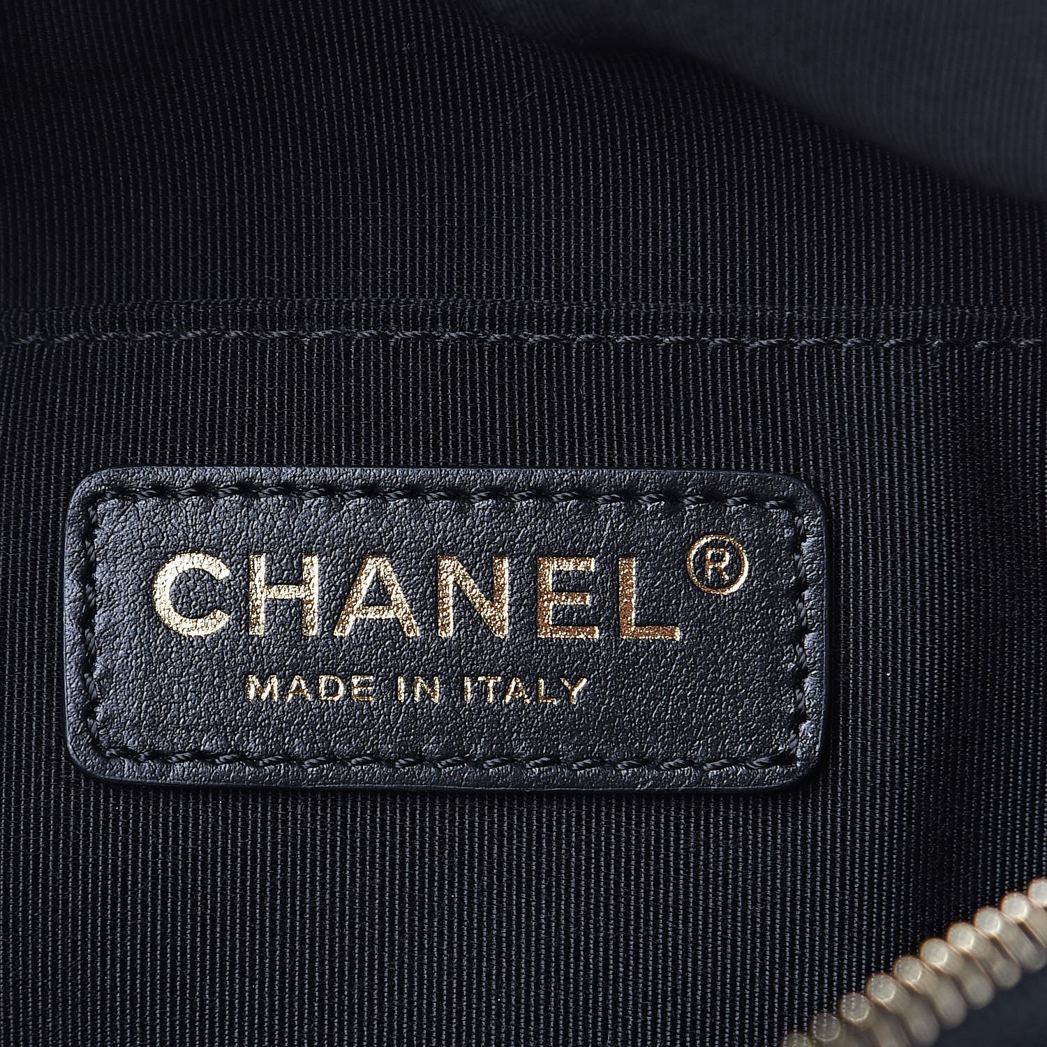 Chanel Lambskin Quilted Waist Bag Fanny Pack Black 6 of 10