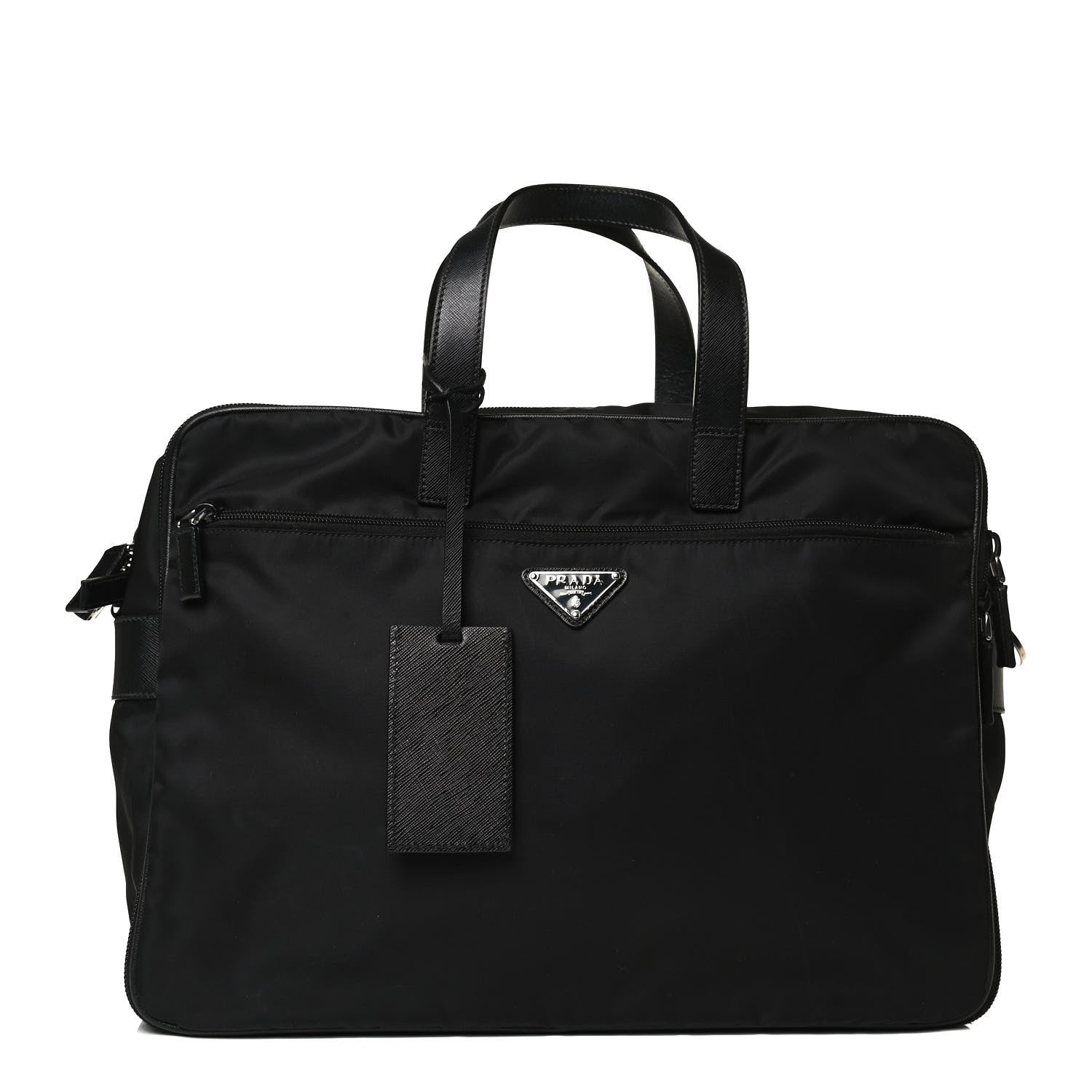 Prada Tessuto Nylon Briefcase Black 1 of 16