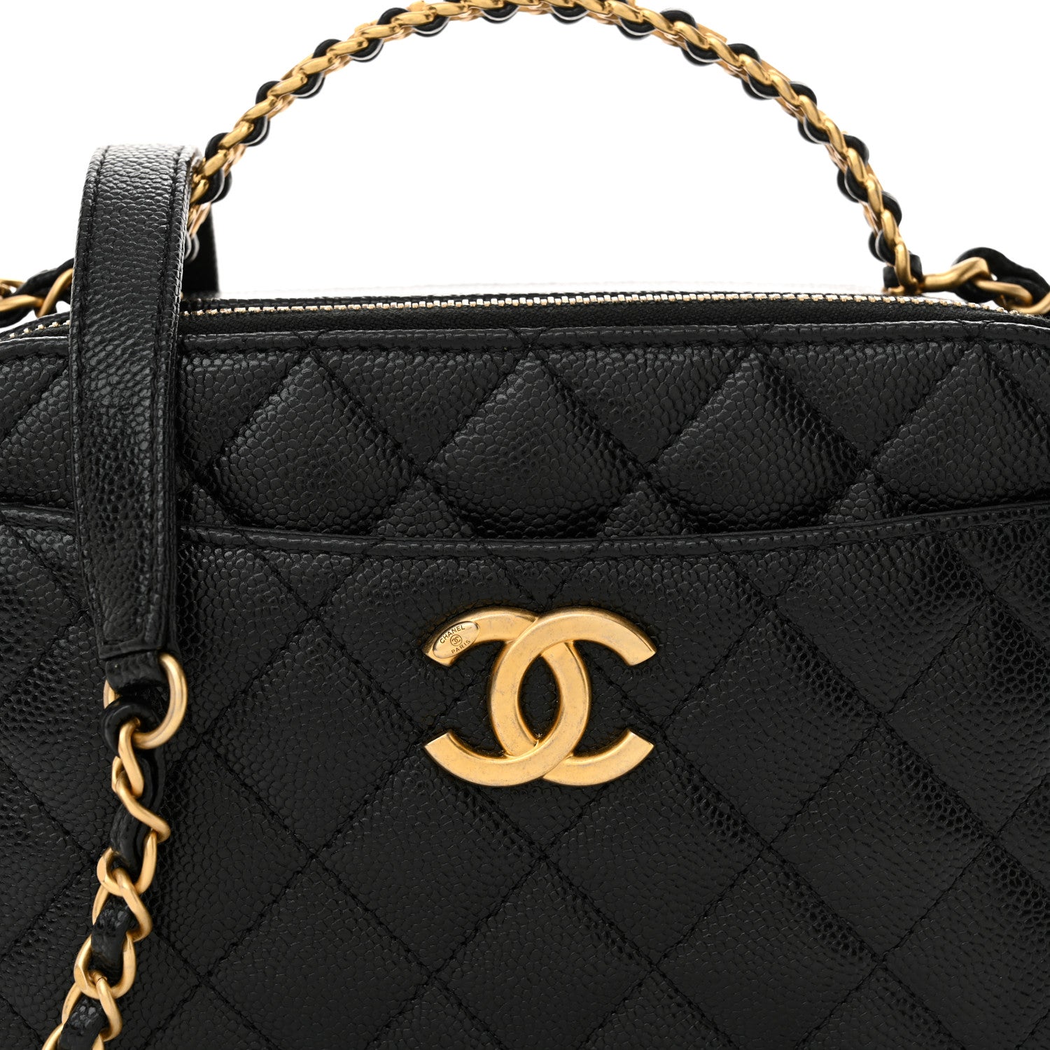 Chanel Caviar Quilted Small Pick Me Up Vanity Case Black 9 of 12