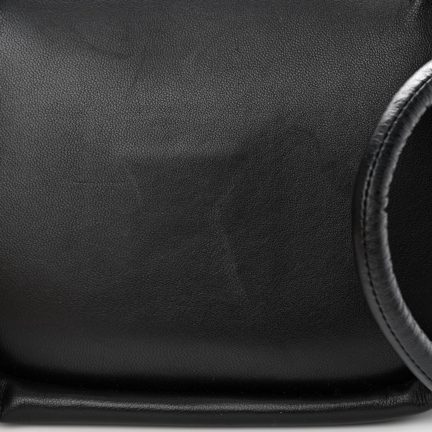 Lambskin Small Beak Triangle Flap Shoulder Bag Black