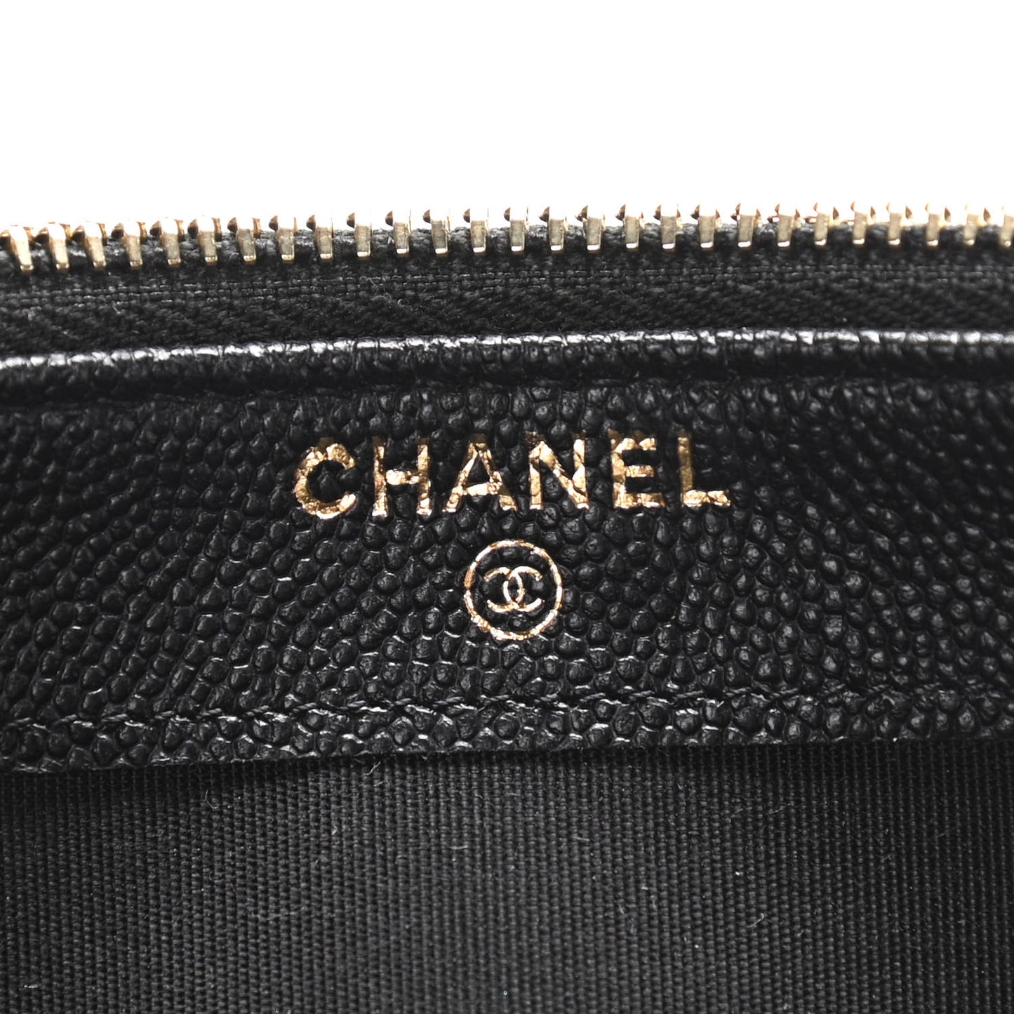 Caviar Quilted Small Vintage Mademoiselle Clutch With Chain Black