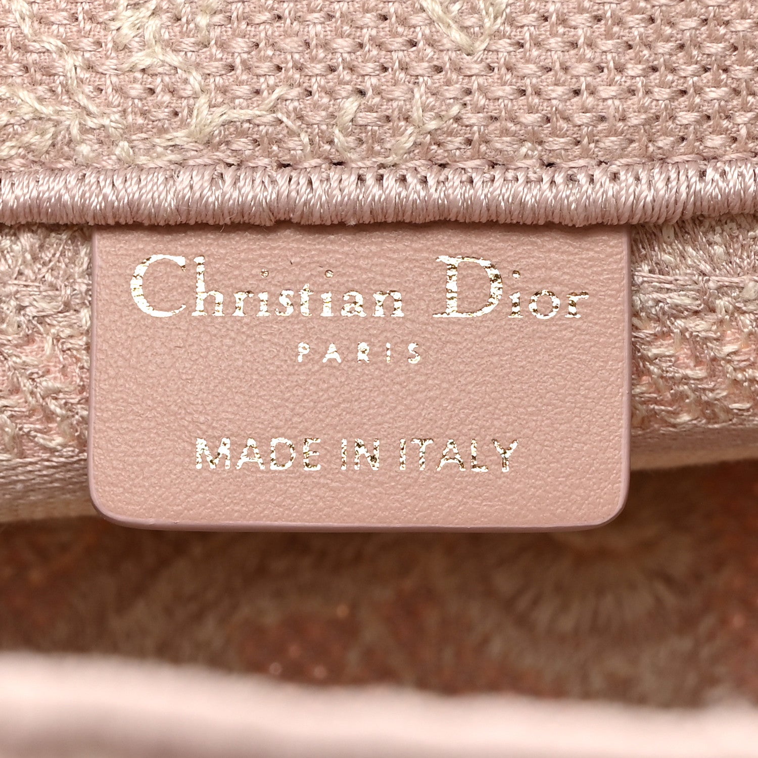 Christian Dior Canvas Embroidered Toile De Jouy Reverse Mini Book Tote With Strap Rose Multicolor 6 of 10